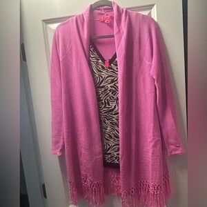 Lilly Pulitzer lilac Tatum cardigan, size Medium